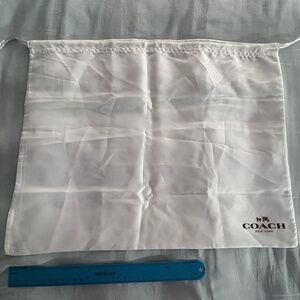 New Coach White Dust Bag